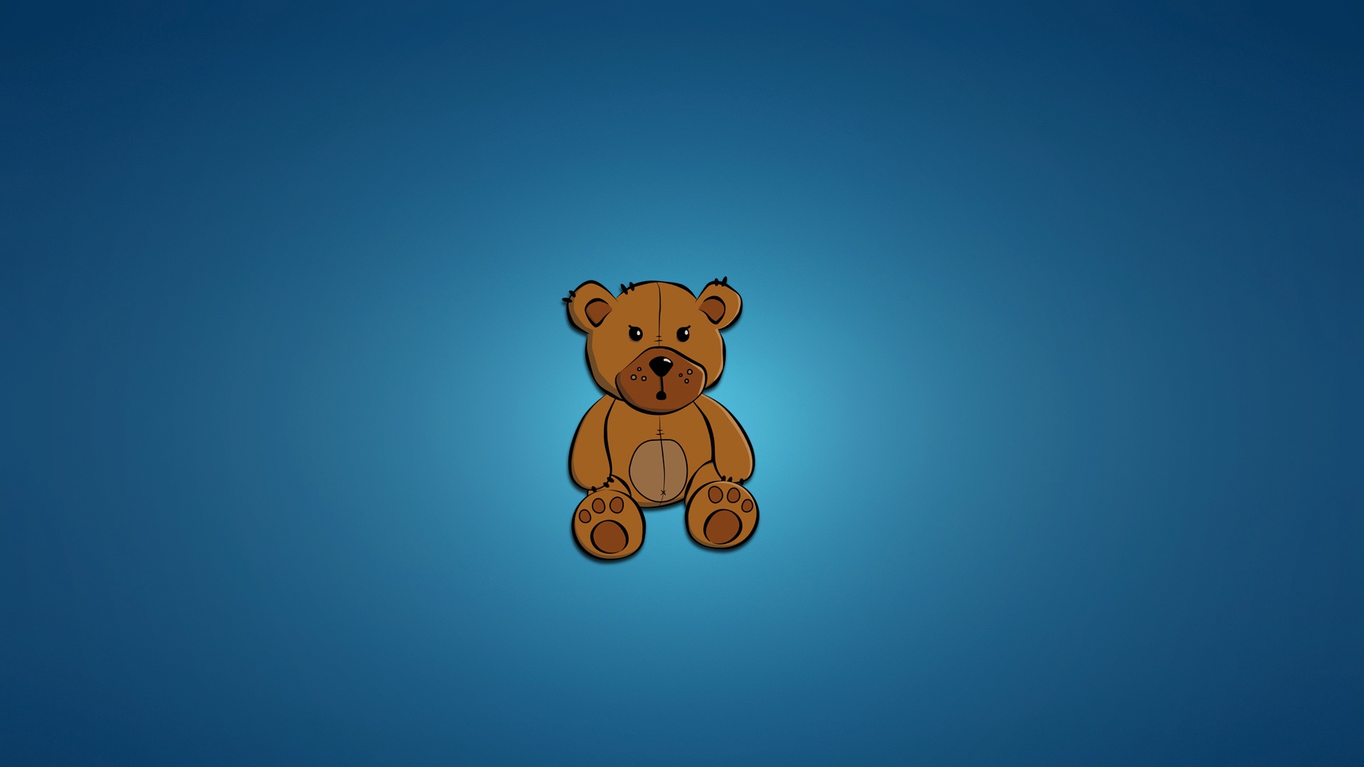 Teddy Bear Art Minimal HD Wallpaper Stream