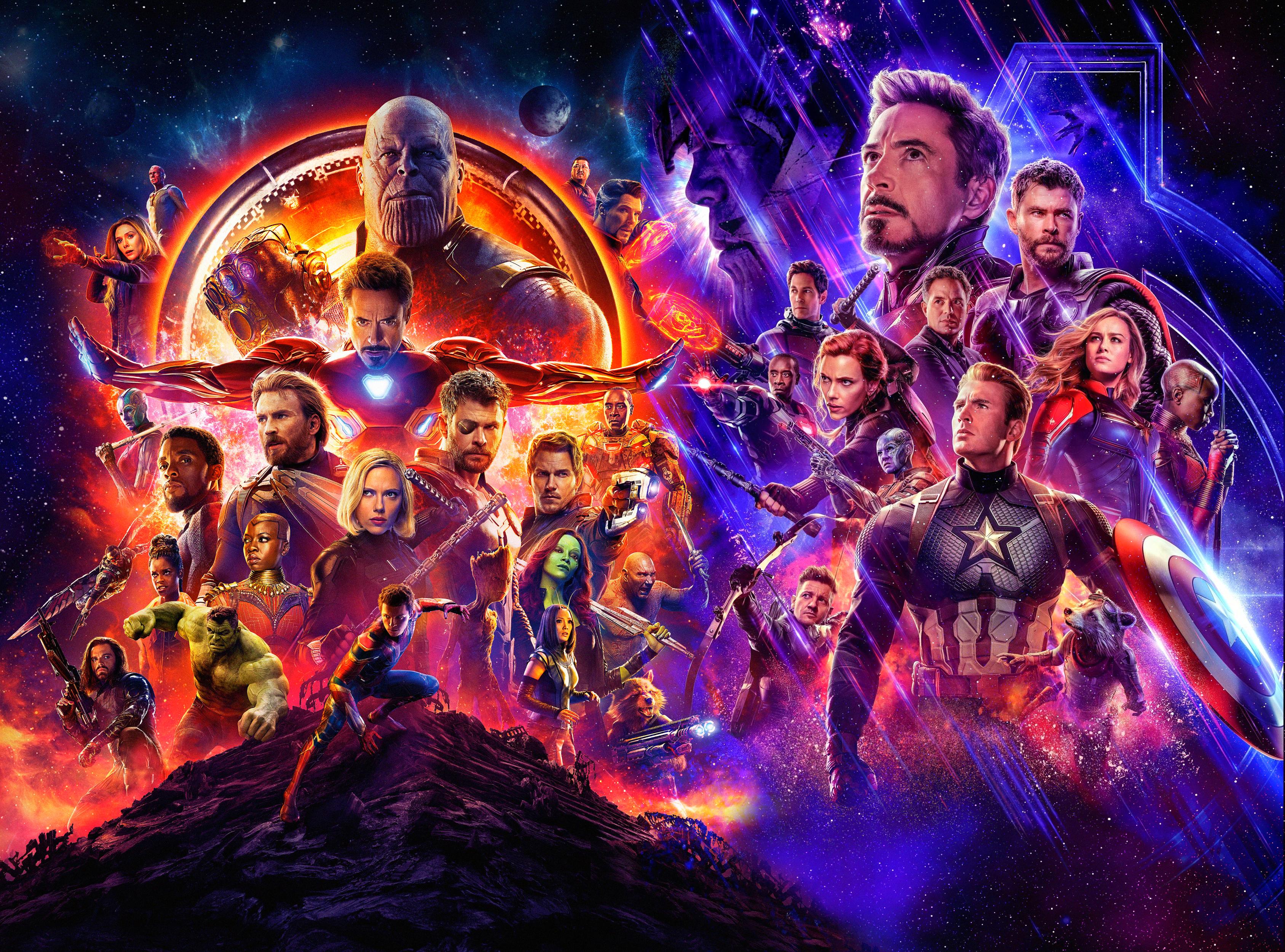 Avengers Infinity War And Endgame Poster HD Superheroes 4k Wallpaper