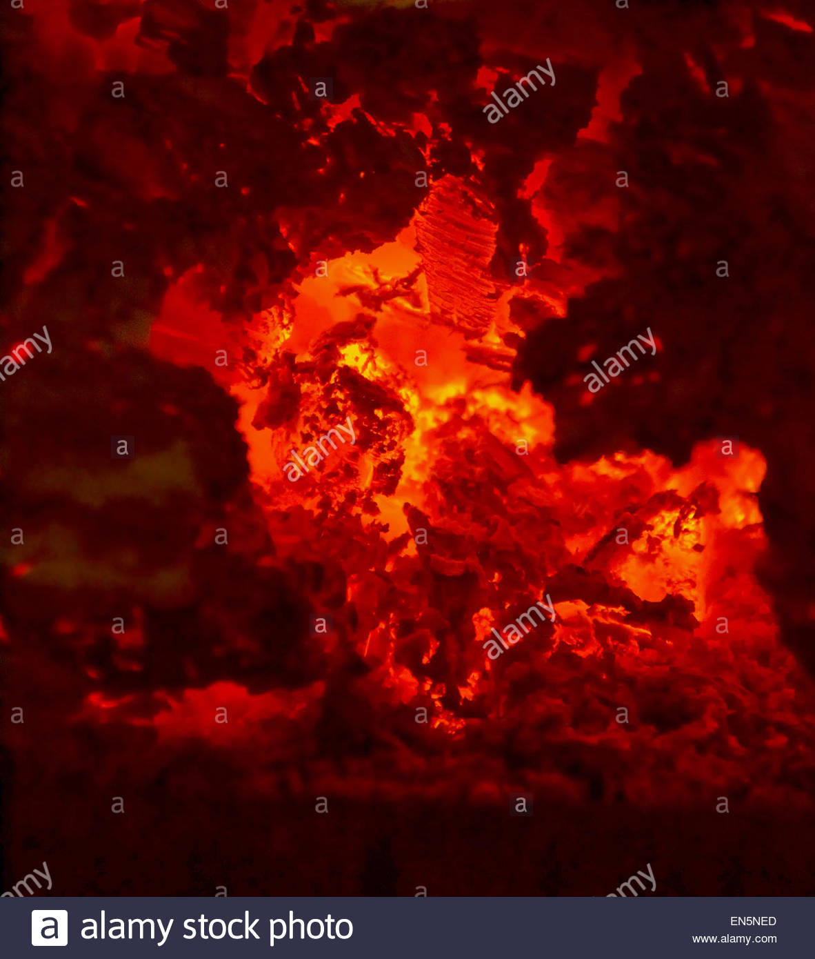 🔥 Download Hot Embers In A Fireplace Infernal And Hellish Background ...