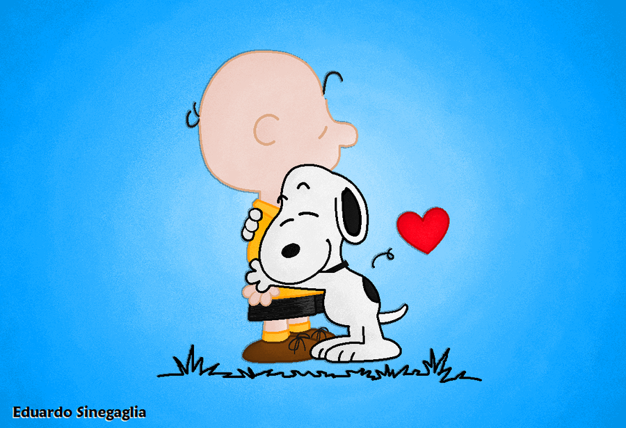 Snoopy and Charlie Brown by EduSinegaglia 900x615