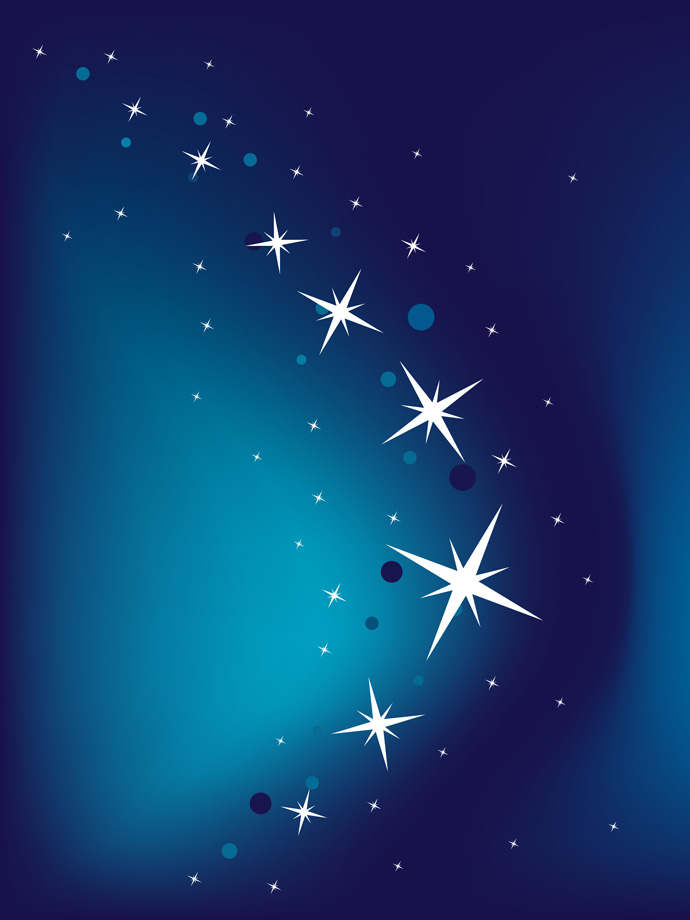 Blue Vector Background With Stars Greatvectors