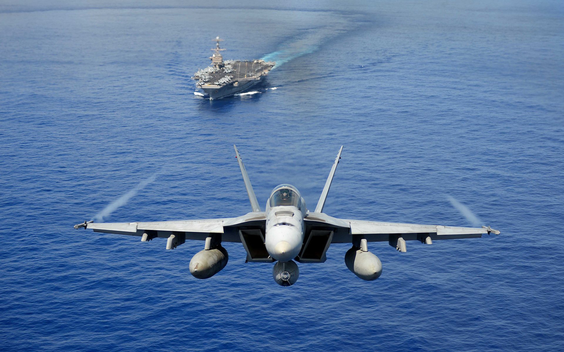 Jets Fighter Military Ship Ships Aircraft Carrier Wallpaper Background