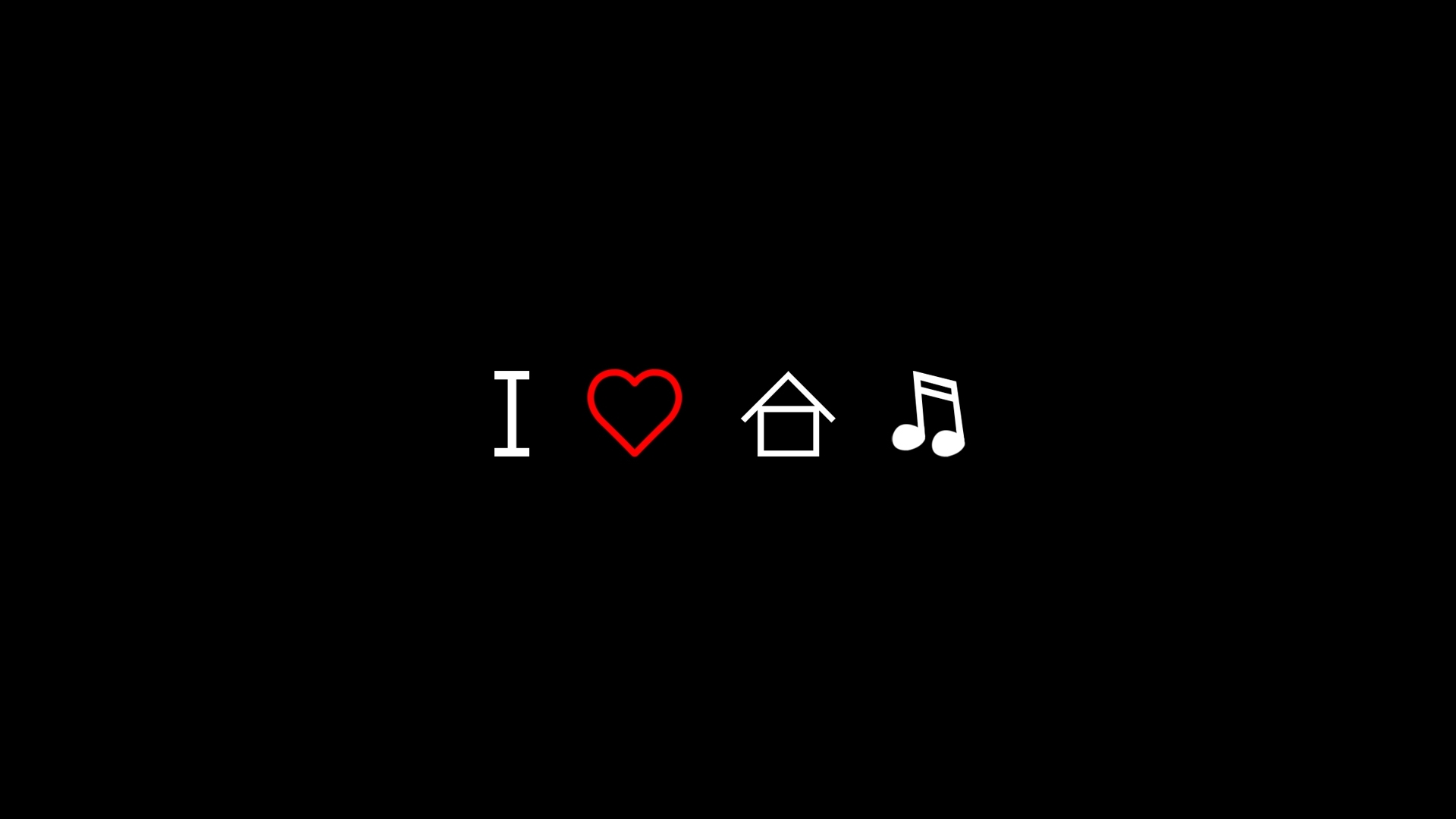 Download I love house music wallpaper