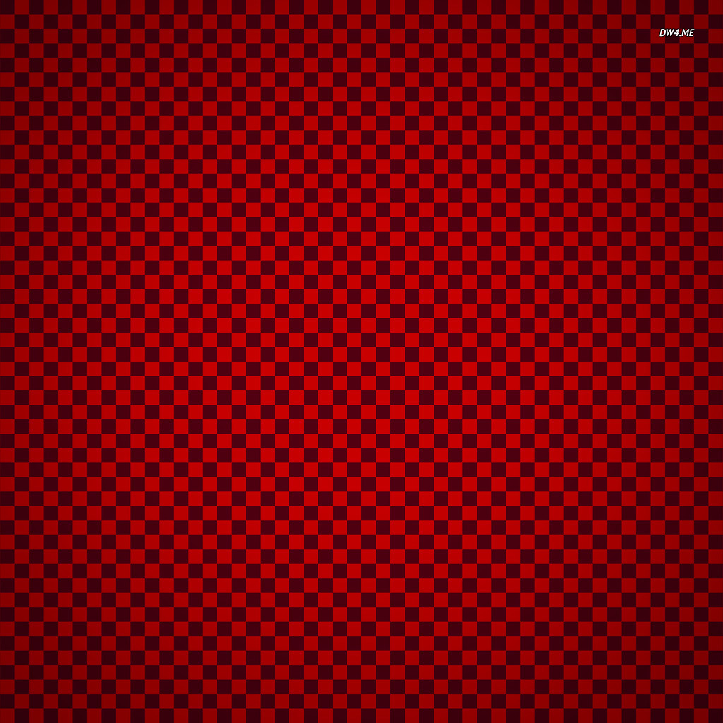 Red Checkered Pattern Wallpaper Digital Art