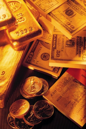 Gold And Money iPhone Wallpaper HD