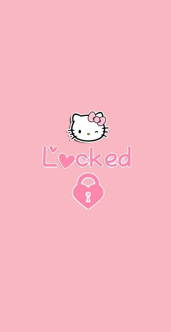 Cute Hello Kitty Wallpaper Ideas Pink Locked Screen Idea