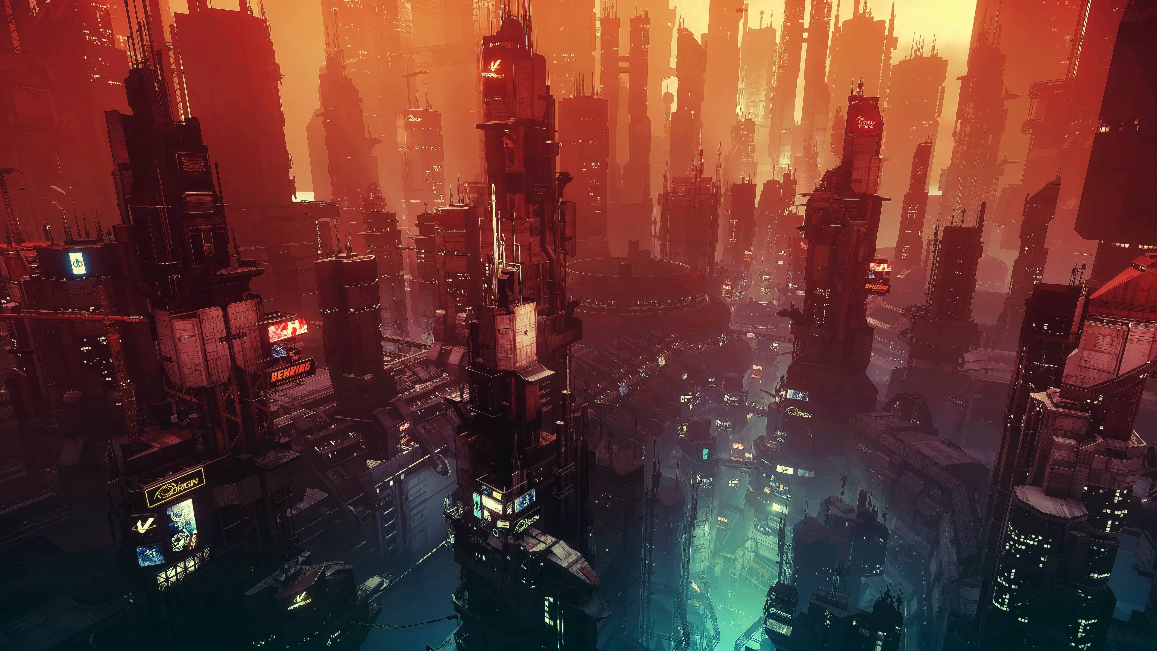 Cyberpunk City R Wallpaper