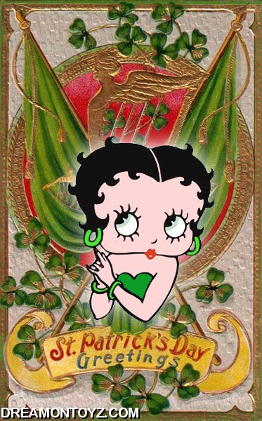 Archive Altered Vintage St Patrick S Day Cards With Betty Boop
