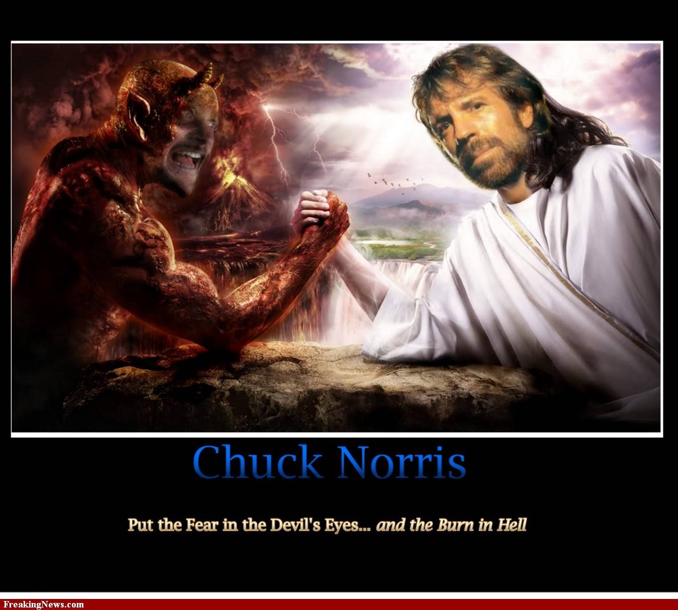 Jesus Norris Chuck Fanart