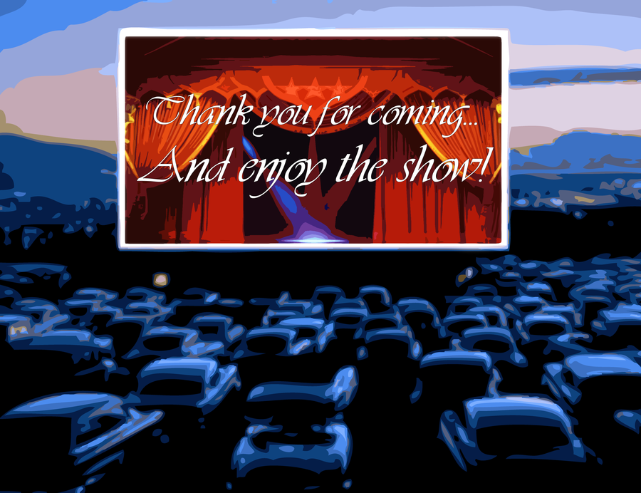 Drive In Theater At Dusk By Mrangrydog