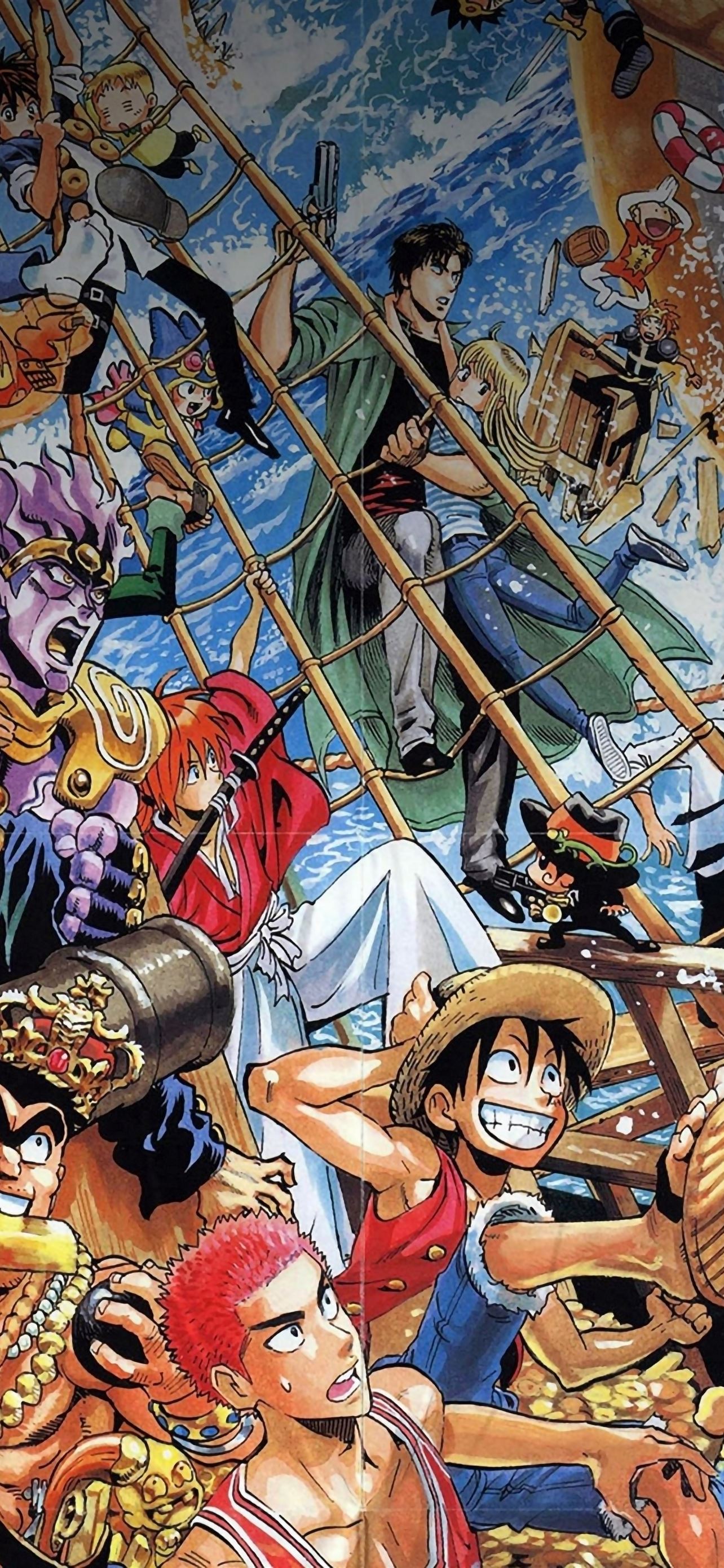 One Piece All The Fun Ics Illust iPhone Wallpaper