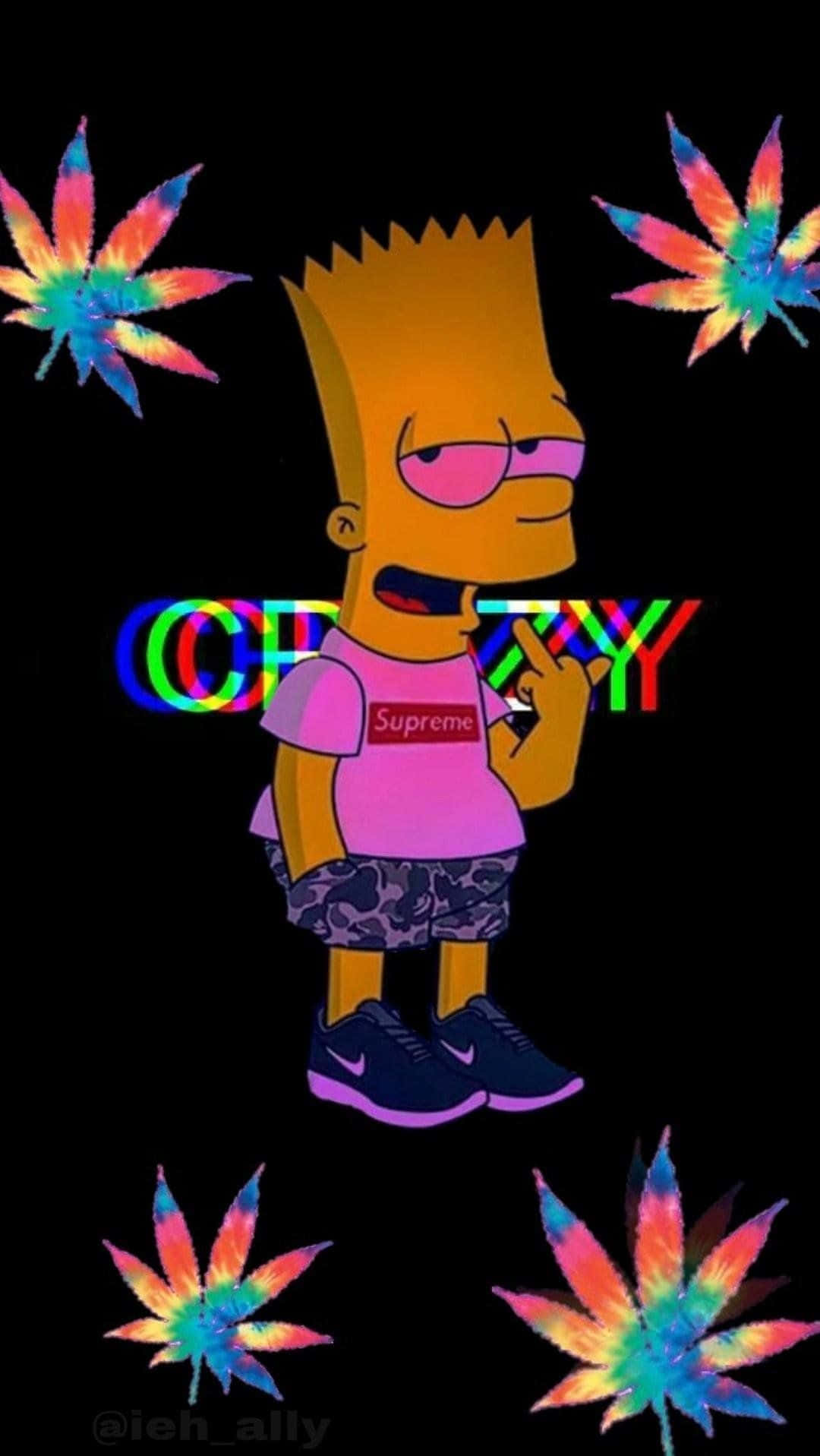 Bart Simpson Weed Wallpaper