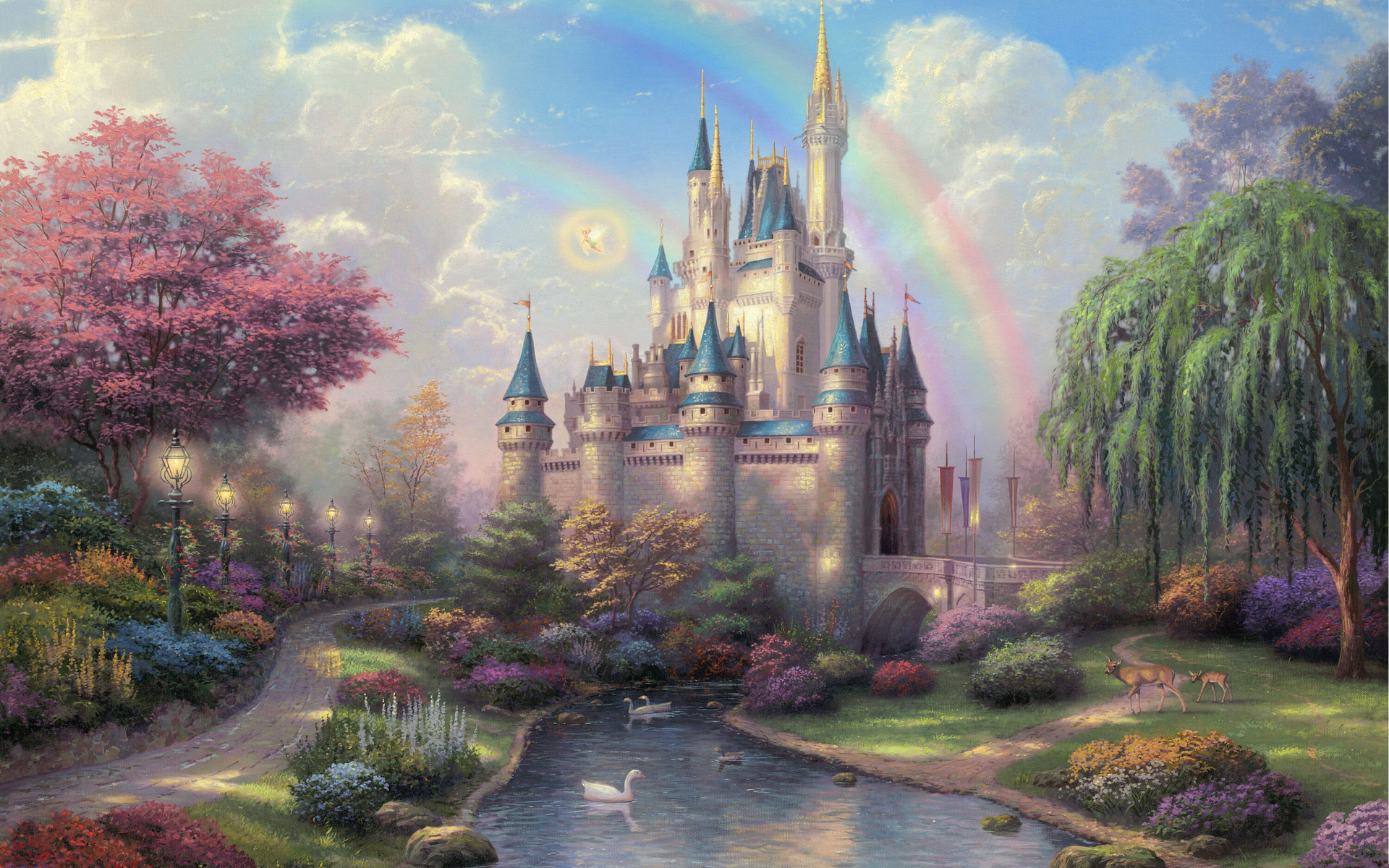 Thomas Kinkade Disney Paintings Wallpaper