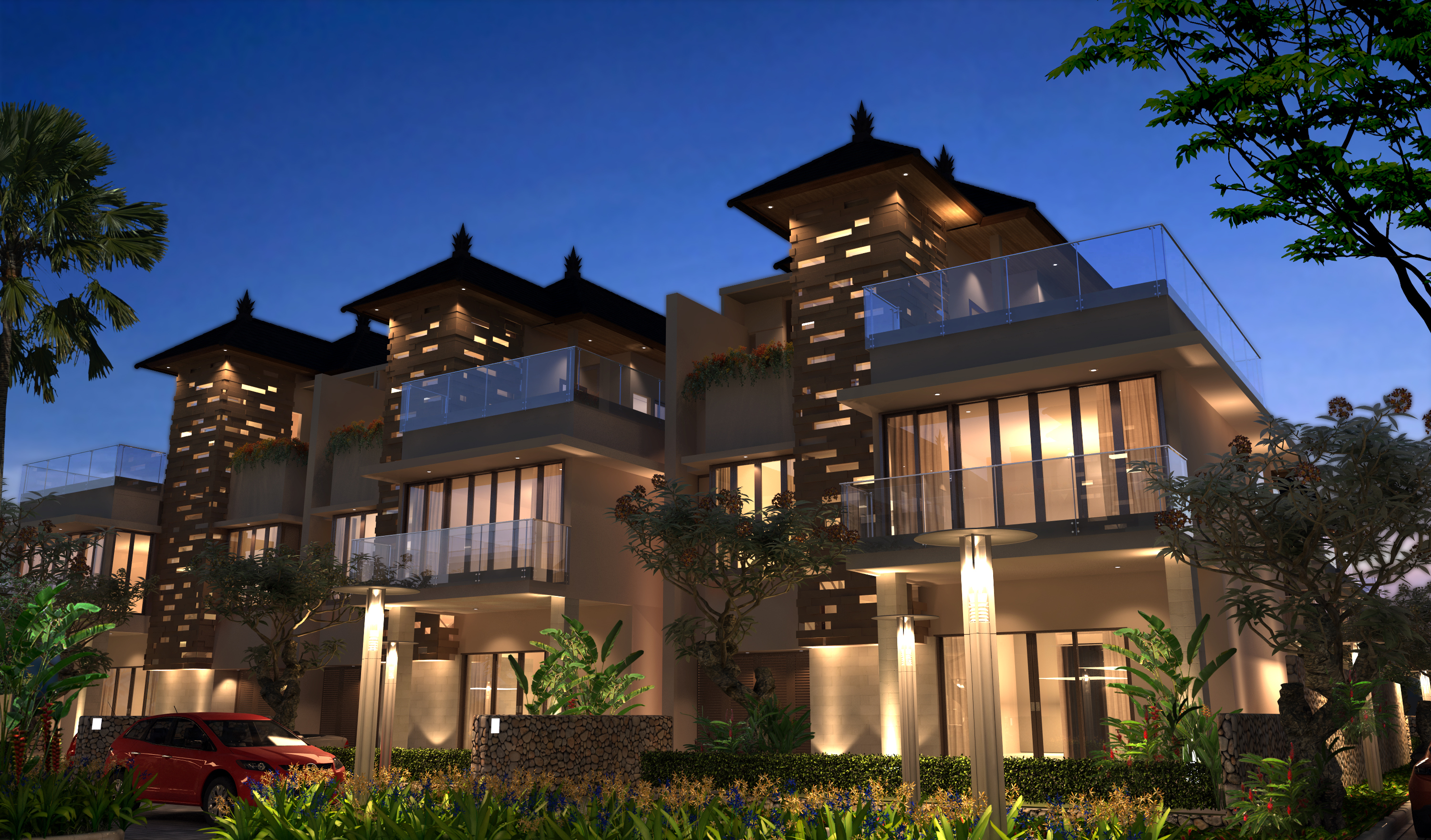 Residential House In Bali Wallpaper And Image