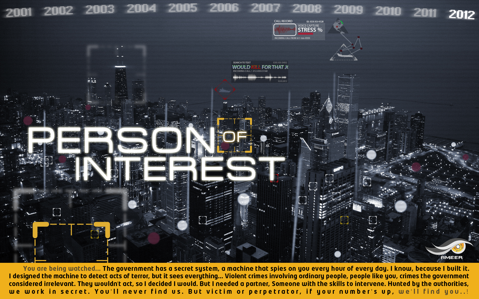 Person Of Interest You Are Ing Wallpaper