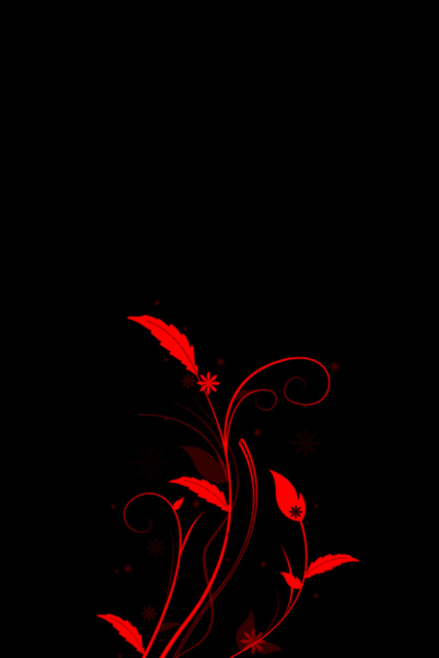 Flower With Black Background iPhone Wallpaper