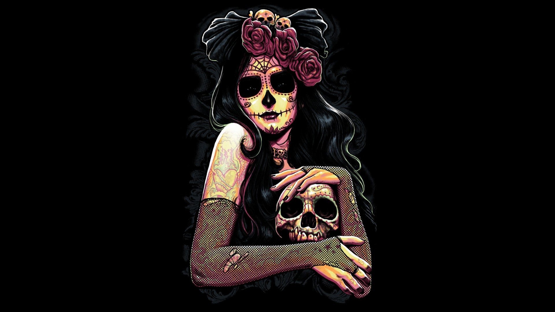 HD Wallpaper Woman Day Of The Dead