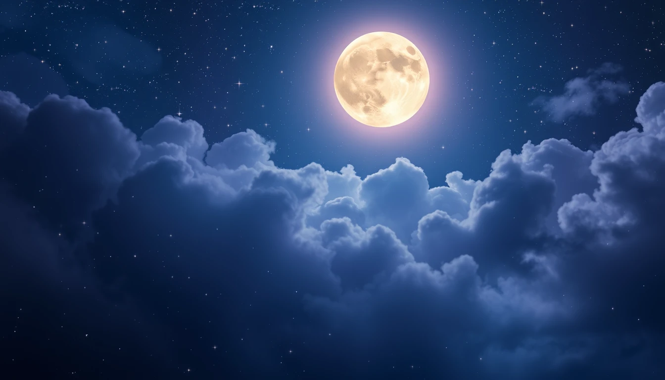 Stars And Moon Wallpaper
