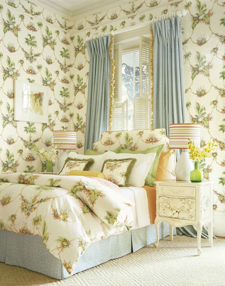How To Pull Off Matching Wallpaper and Fabric  DecoratorsBest