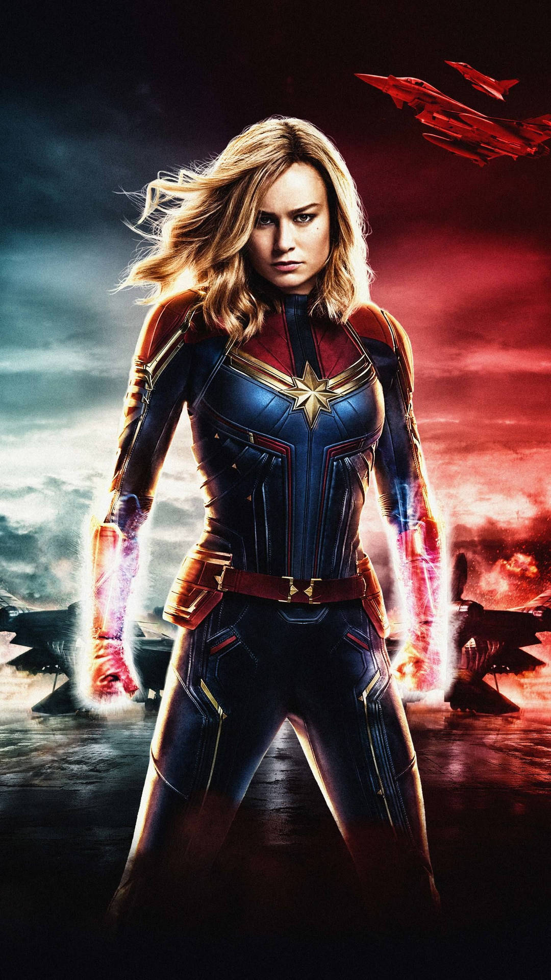 Captain Marvel iPhone Wallpaper