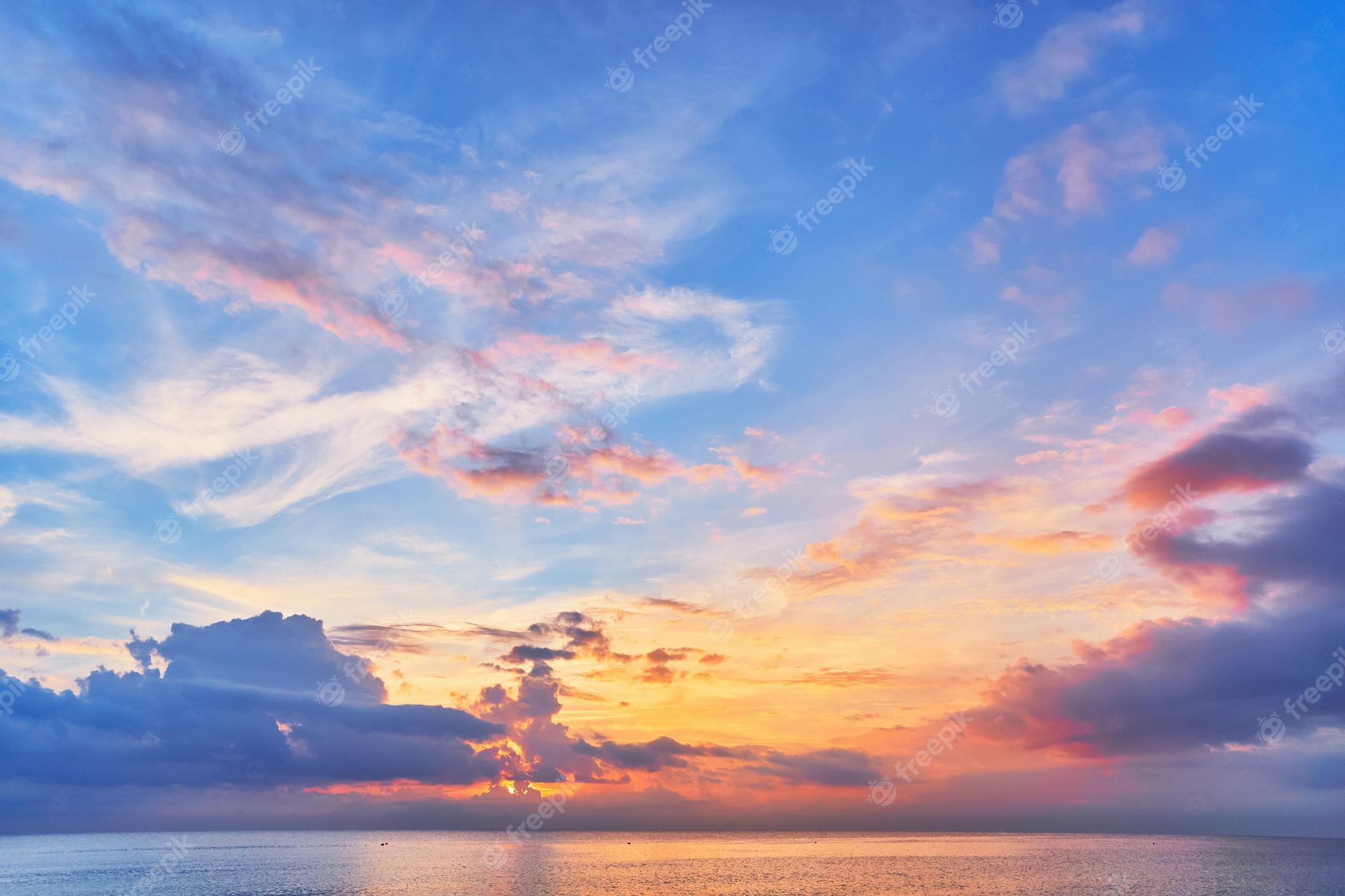 Premium Photo Landscape Of Peaceful Calm Sky Wallpaper With