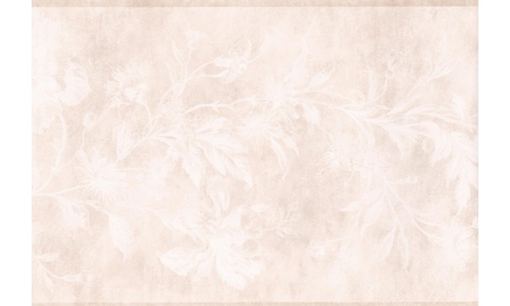 Home Cream White Floral Wallpaper Border