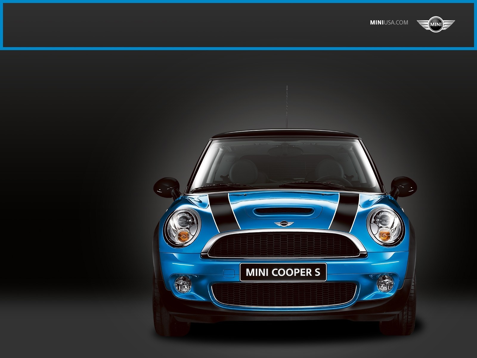 Mini Cooper S Blue Wallpaper HD Imagebank Biz