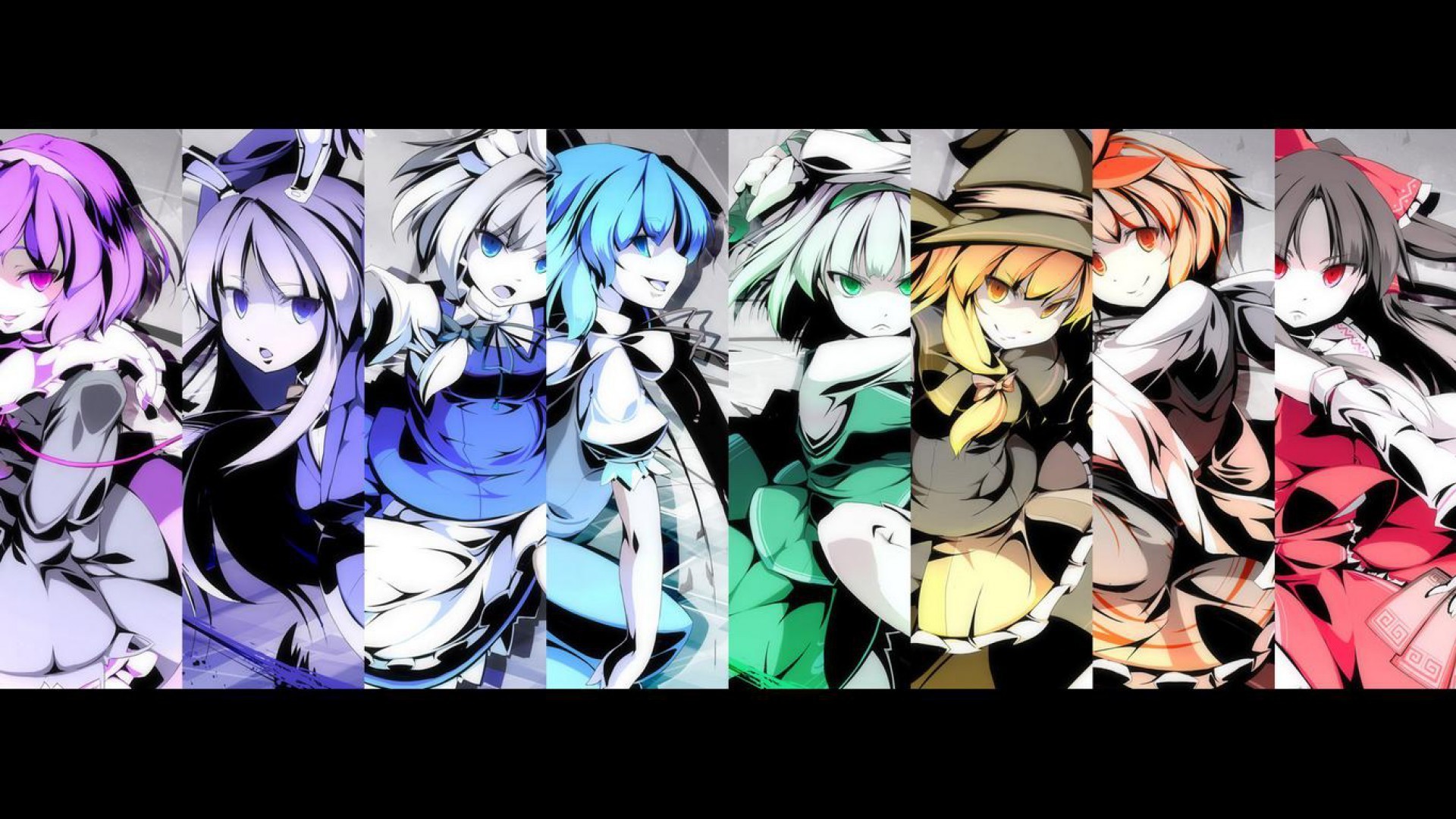 Renmei Touhou Anime Girls Tube Smartphone Wallpaper Hq Background
