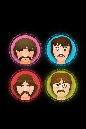 The Beatles iPhone 4 Retina wallpaper   a photo on Flickriver