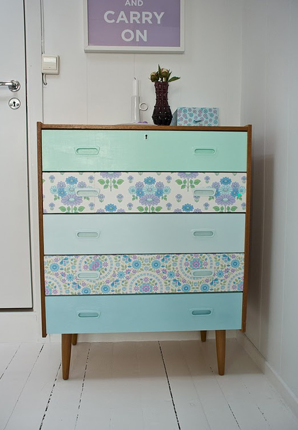 Uniform Look This Dresser From Hgtv Shows That The Right Wallpaper
