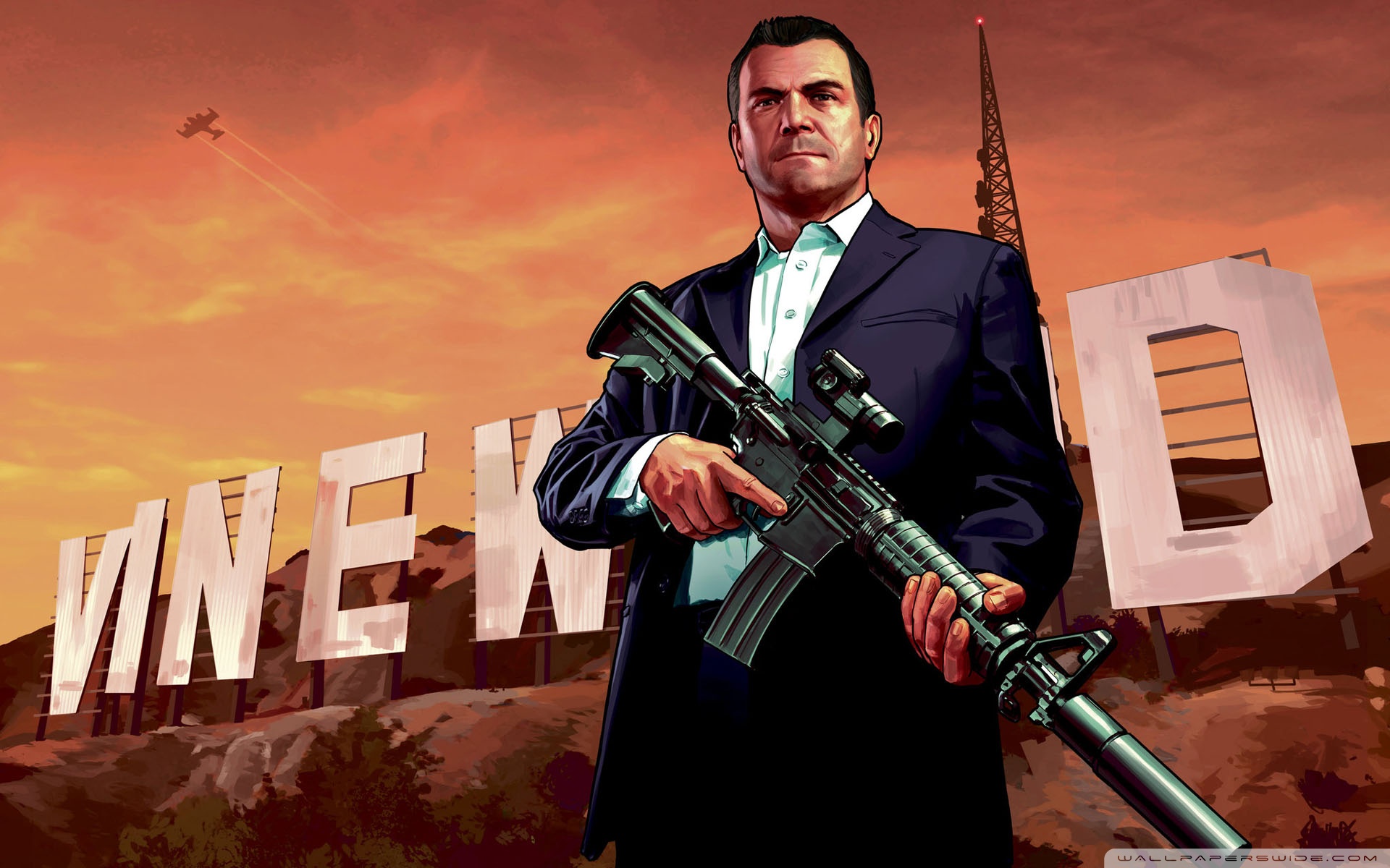 Grand Theft Auto V Michael Ultra HD Desktop Background