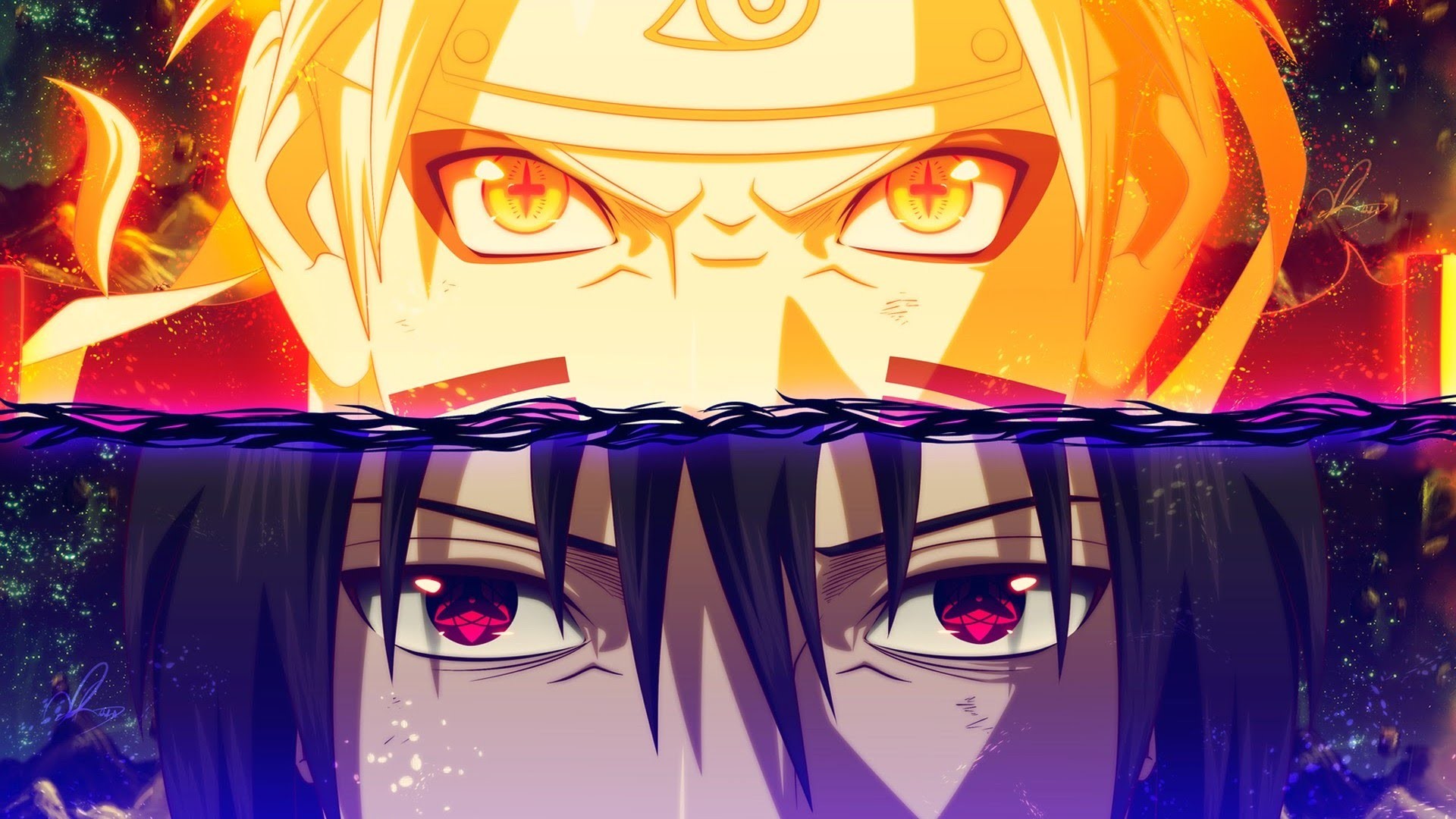 Naruto Vs Sasuke HD Wallpaper