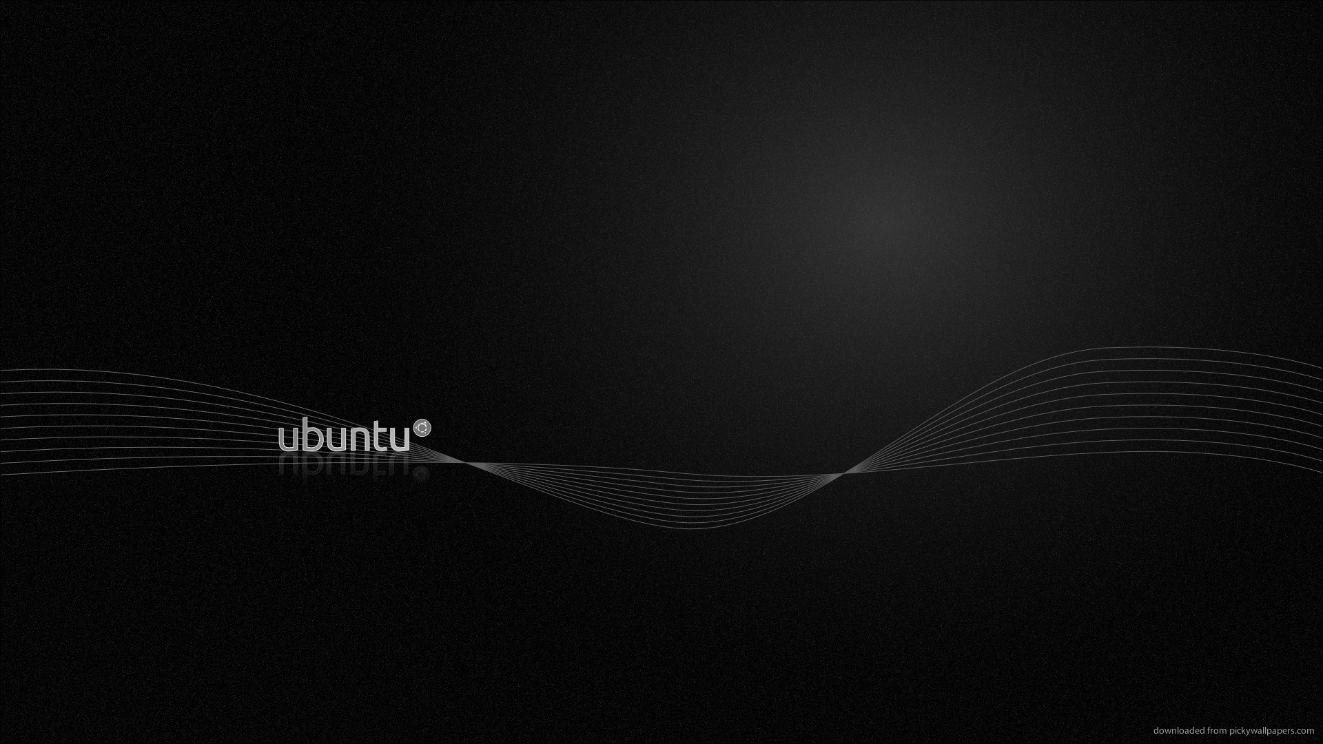 HD Ubuntu Black Wallpaper 1920x1080
