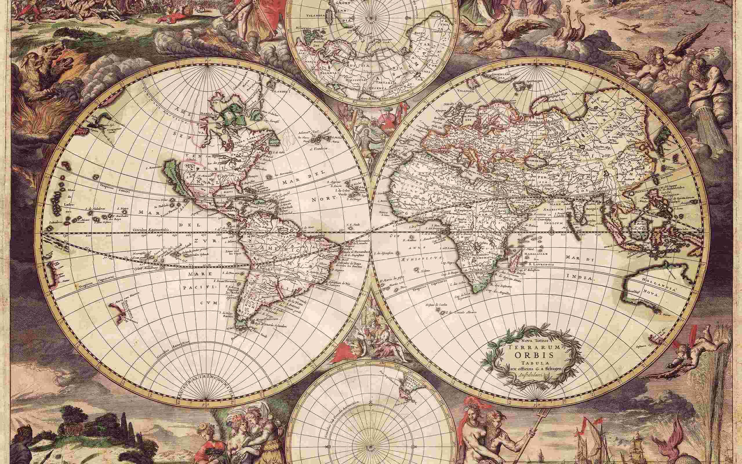 Old World map 1689 wallpaper   Unsorted   Other   Wallpaper