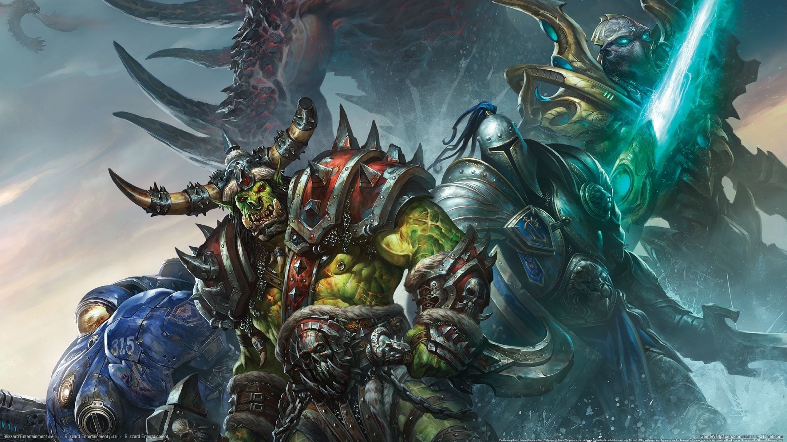 Of Warcraft Wow Orc Warrior Armor Horns Games Fantasy Wallpaper