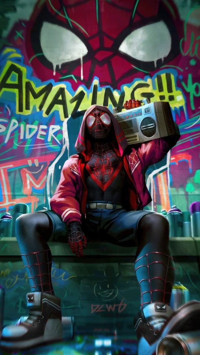 Spider Man Across The Spiderverse Mobile Background 4k R