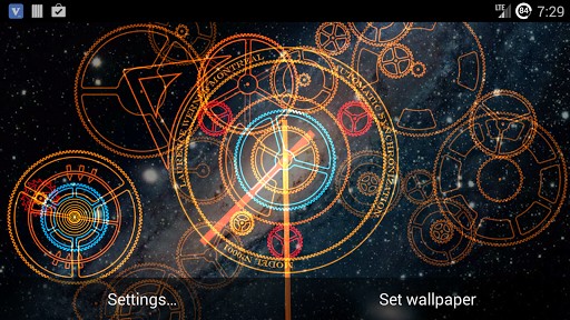 Hypno Clock Live Wallpaper Is A Portraying The Animated