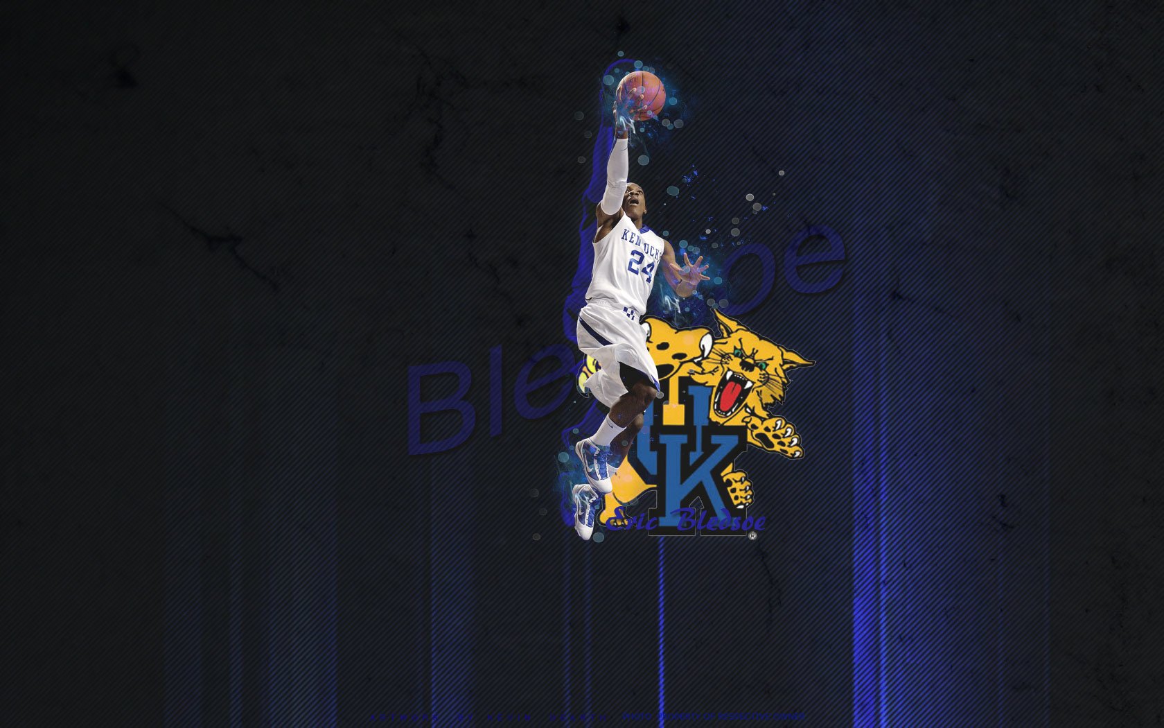 Eric Bledsoe Kentucky Wildcats Widescreen Wallpaper Basketball