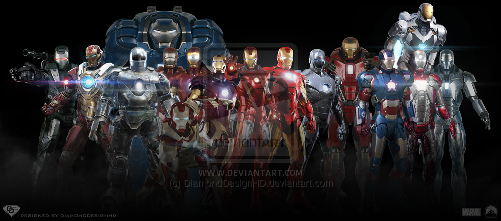 Iron Man Hall Of Armor Wallpaper
