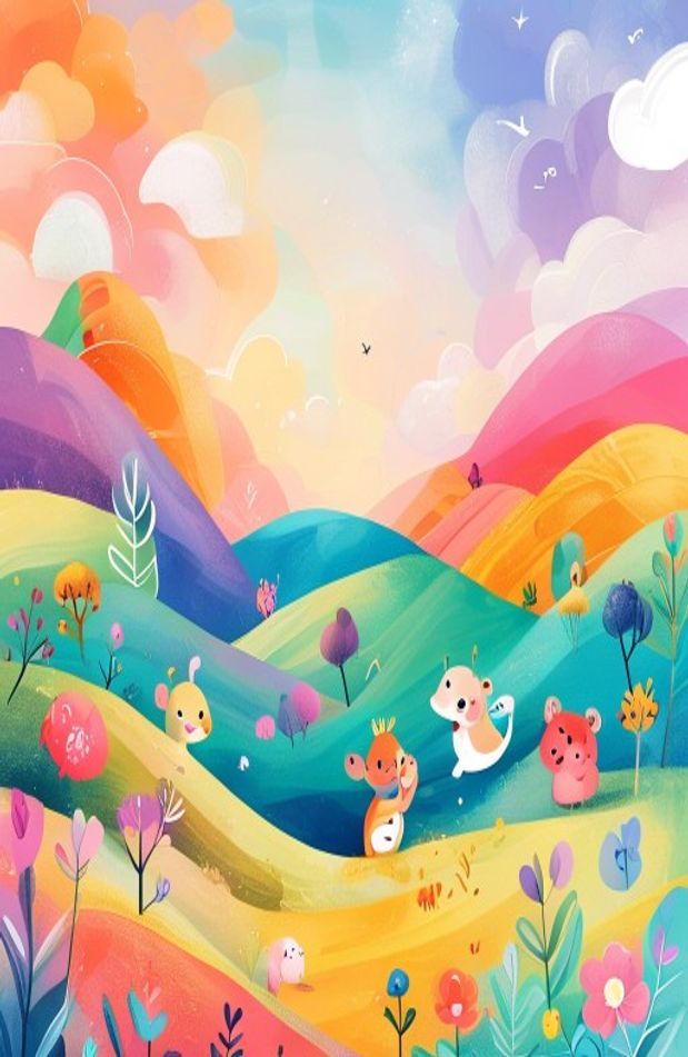 Aesthetic Cartoon Image Wallpaper