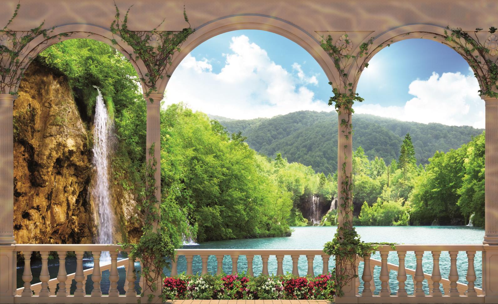  about Arches Landscape Lake PHOTO WALLPAPER WALL MURAL ROOM   1079P