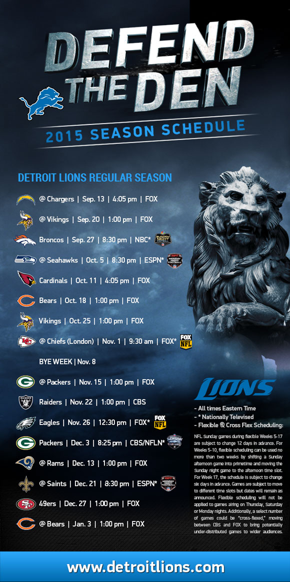 Detroit Lions 2015 Schedule Wallpaper   lovepicturesscience