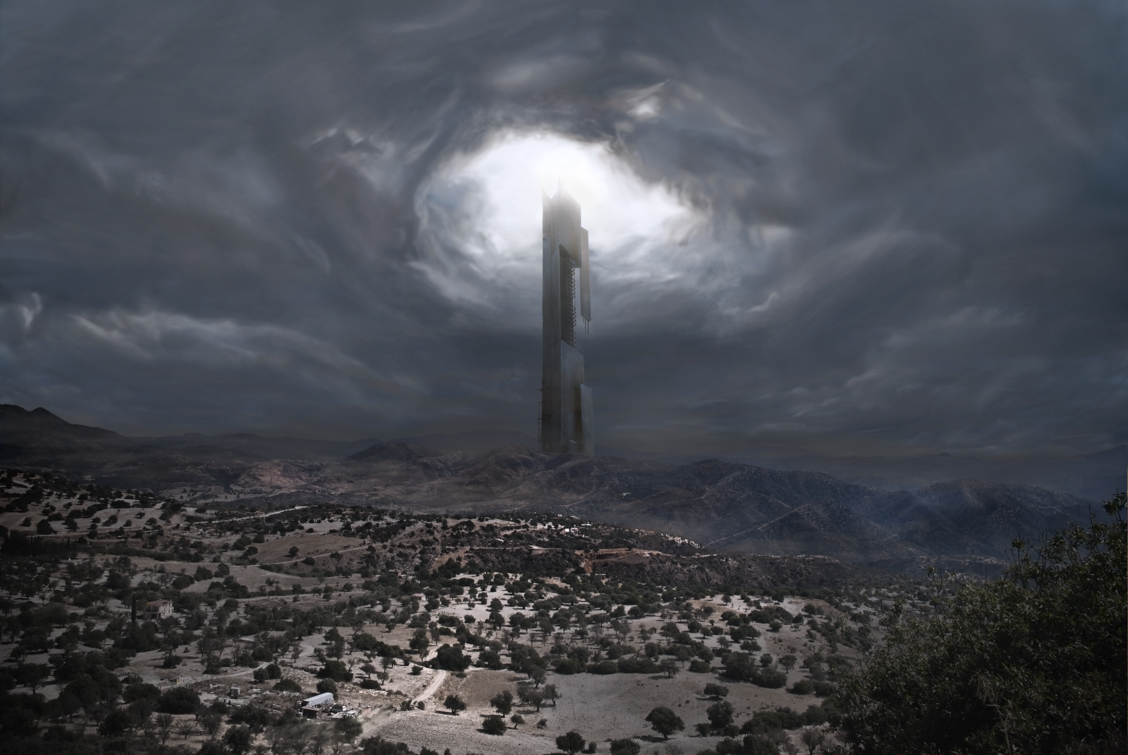 Citadel Mountains Sky Half Life Video Games Wallpaper