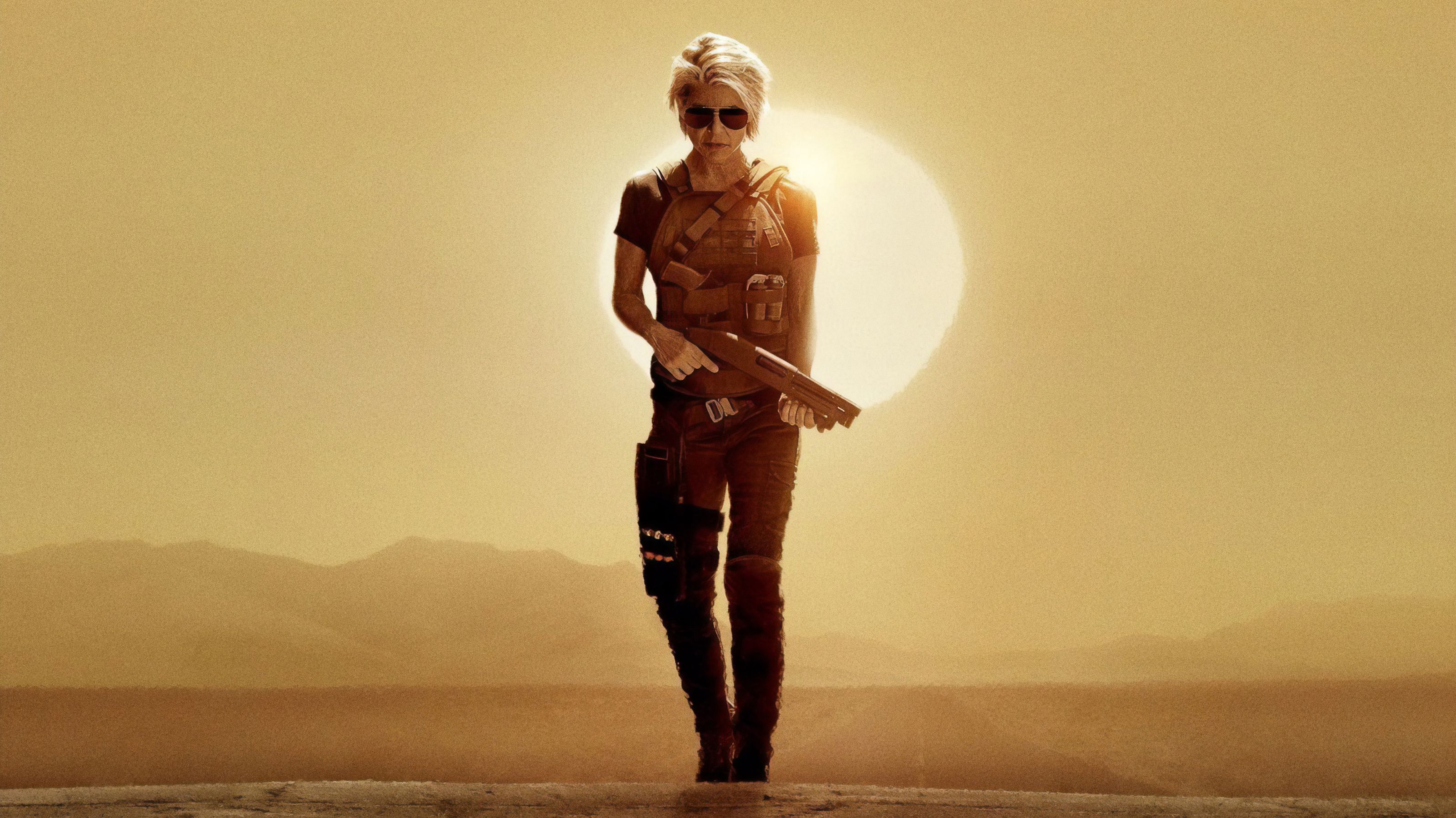 Terminator Dark Fate Movie Linda Hamilton Wallpaper And