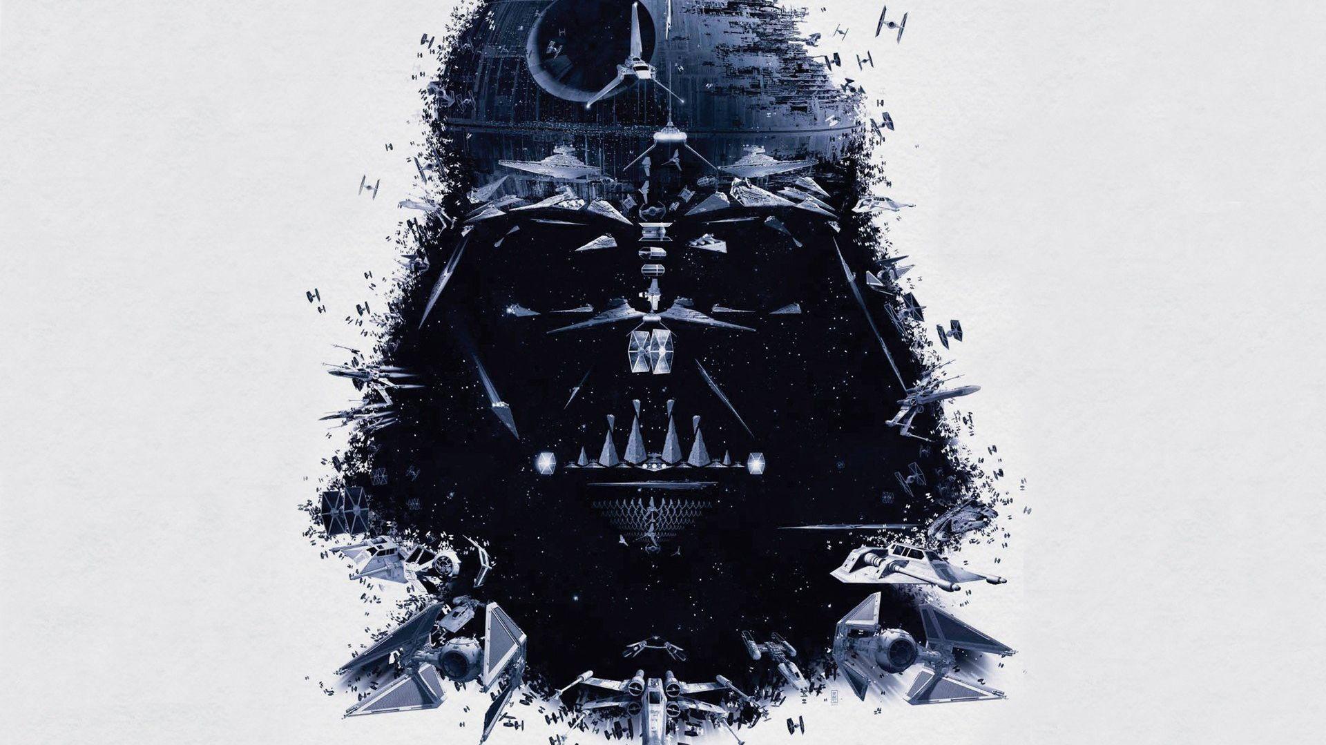Desktop Wallpaper Darth Vader Death Star Artwork HD Image