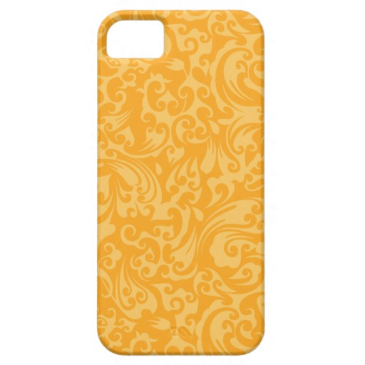 Cute Orange Abstract Background Design iPhone Case