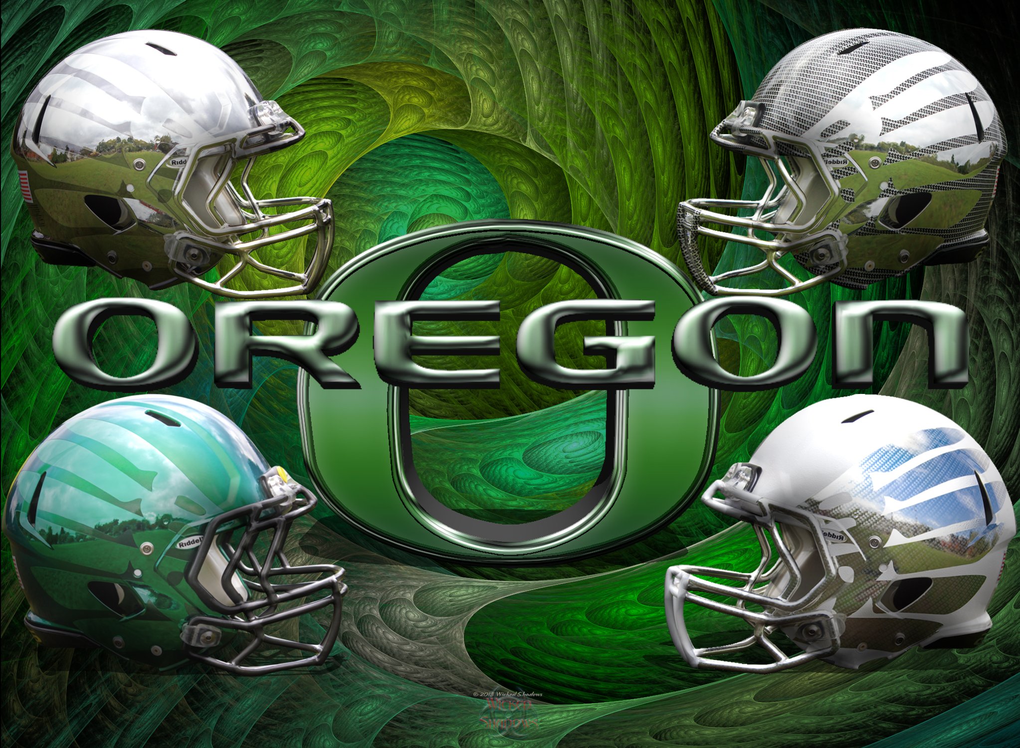 Oregon Ducks Football Logo With Wings