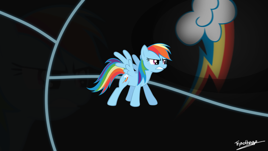 Mlp Desktop Wallpaper Rainbow Dash By Trynothingy On