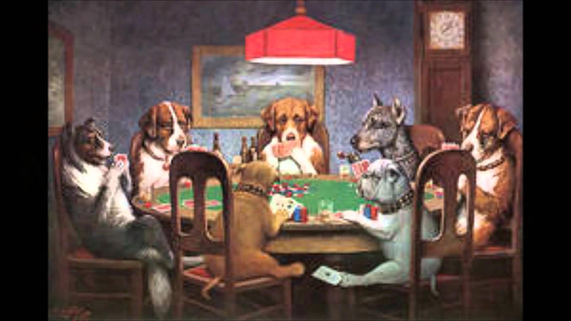 Dogs Playing Poker Joke Painting Of The Week