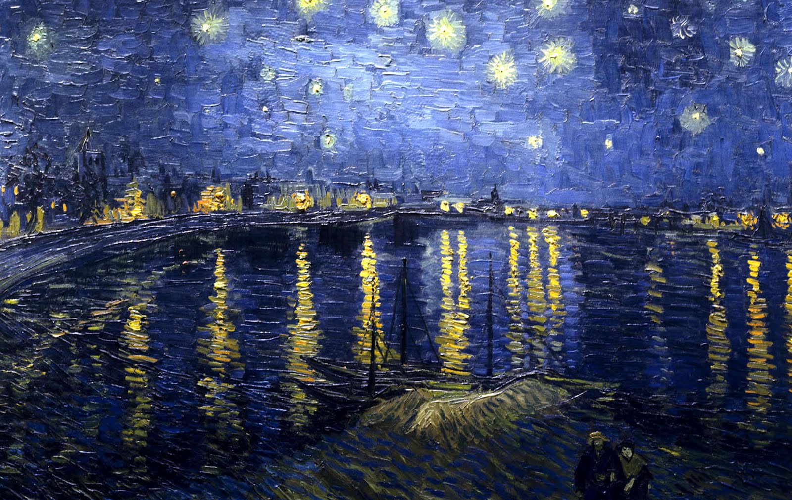 Classic Art Pictures Starry Night Over The Rhone By Vincent Van Gogh